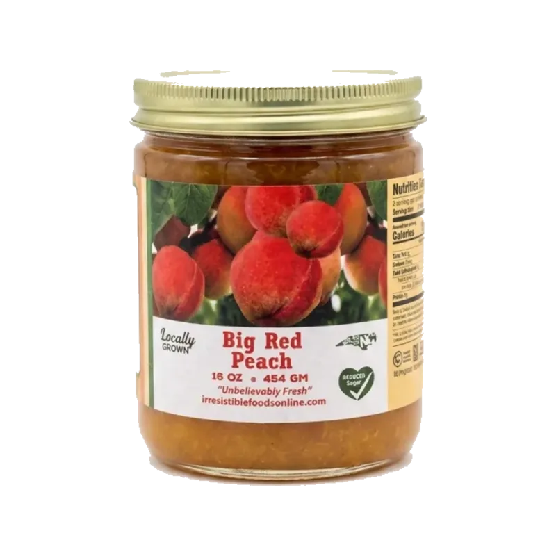 Big Red Peach Conserve jar