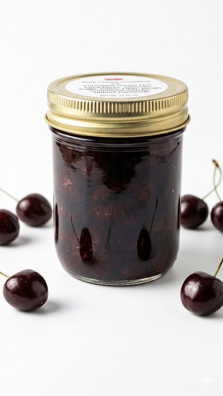 Dark Cherry Conserve jar