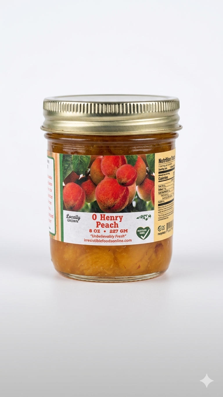 O Henry Peach Conserve jar